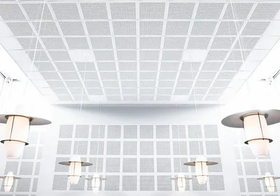 Acoustic suspended ceilings